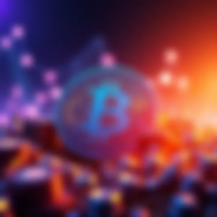 Visual representation of zBTC integration on Solana with Bitcoin symbols and blockchain elements