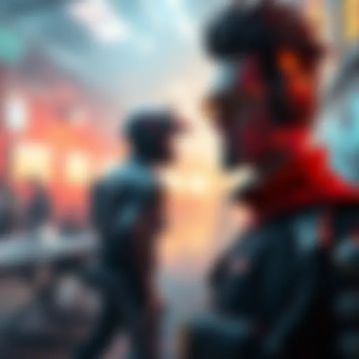 A character representing Zylenox stands in a virtual gaming setting, with a backdrop of intense community discussions and reaction highlights.