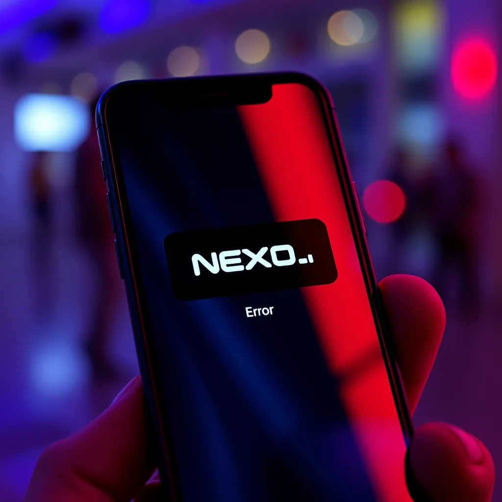 Necho Error Screen User Concerns Rise Over Nexo App Error Reporting - CoinBuzzNow
